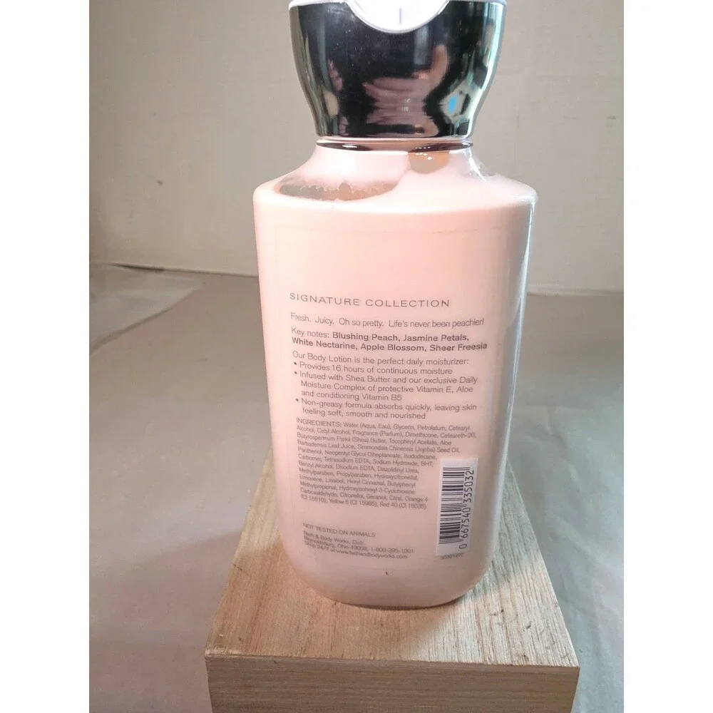 New Bath & Body Works Pretty as A Peach Shea Vitamin E Body Lotion 8oz